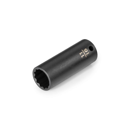 Tekton 3/8 Inch Drive x 11/16 Inch Deep 12-Point Impact Socket SID13217